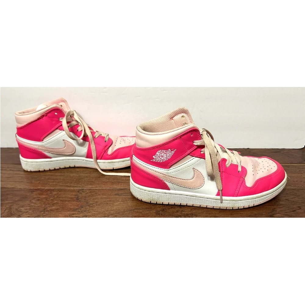 Nike Air Jordan‎ 1 Mid Fierce Pink size 7 Barbie Sneakers shoes - Picture 8 of 15